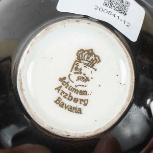 Salsera de Porcelana Bavaria Negra - 9x6 cm - imagen 2