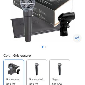 Lote siguiente: Micrófono Shure SM58 Vocal