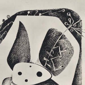 Serigrafía "Unidad" de Ofelia Oneto (1975) - Ediciones El Trébol - imagen 4