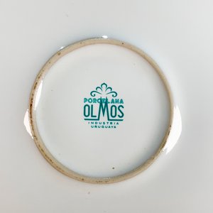 Juego de 3 Fuentes de Loza Olmos Blancas con Borde Rojo - imagen 4