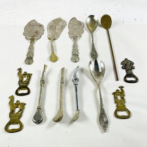 Lote siguiente: Set de 13 Piezas: Palas para Torta, Destapadores y Bombillas