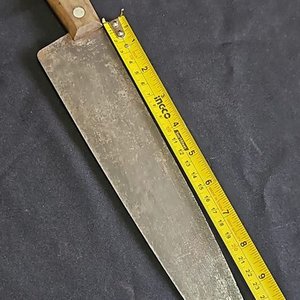 Cuchilla Antigua de Cocina con Hoja de 30 cm y Mango de Madera - imagen 3
