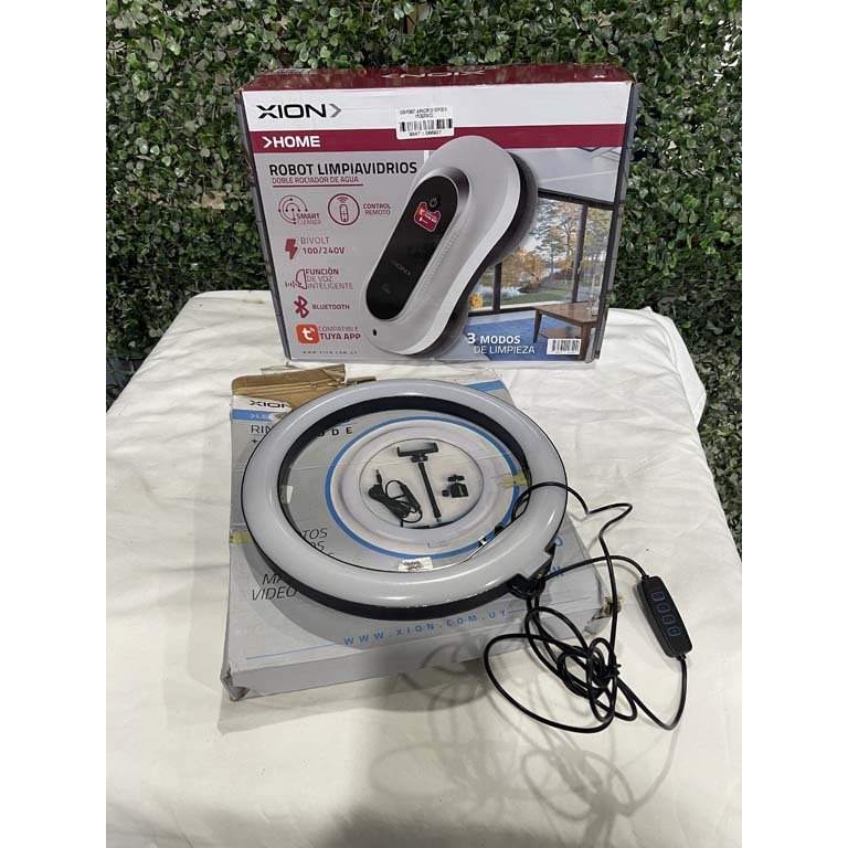 Aro de Luz LED y Robot Limpia Vidrios Xion