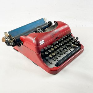 Máquina de Escribir Antigua Remington Roja - imagen 2