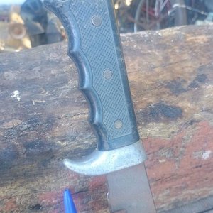 Antiguo Cuchillo Militar Grande - imagen 3
