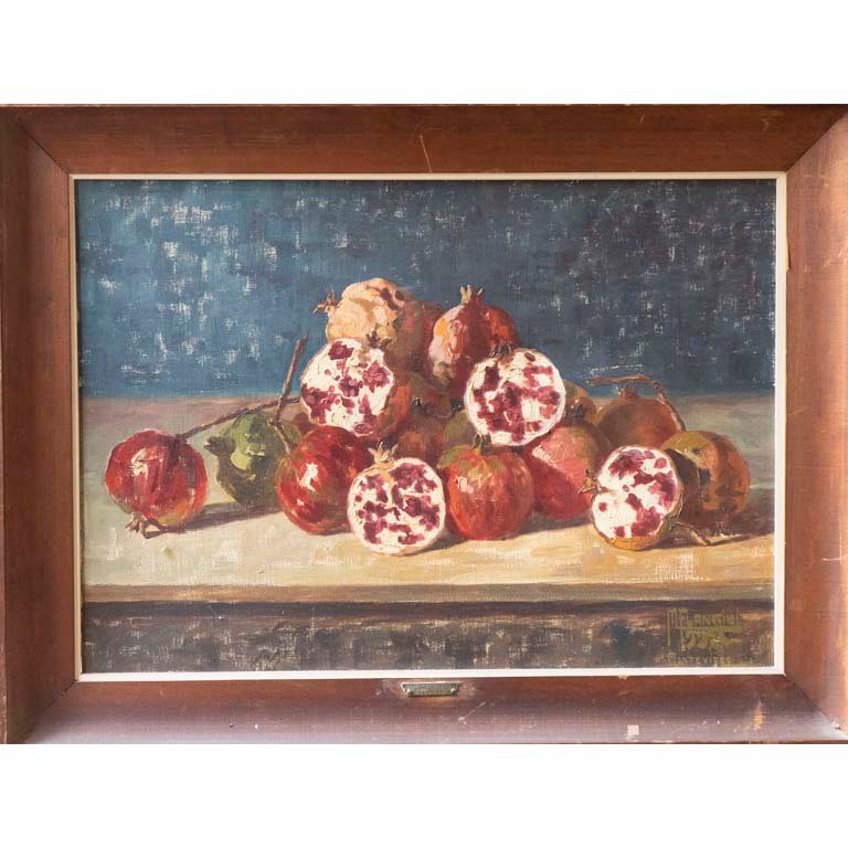 Óleo "Naturaleza Muerta" de Flanchini, 48 x 69 cm