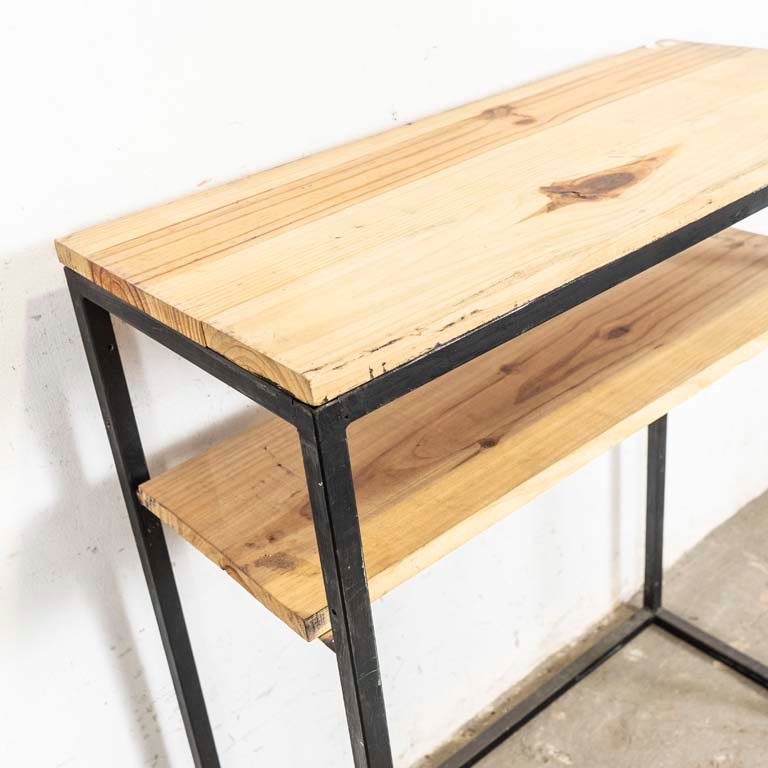 Mesa de arrimo rústica para dos niveles - imagen 2