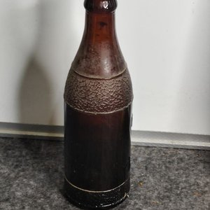 Botella Antigua "El Paraíso" Ámbar Coleccionable - imagen 4