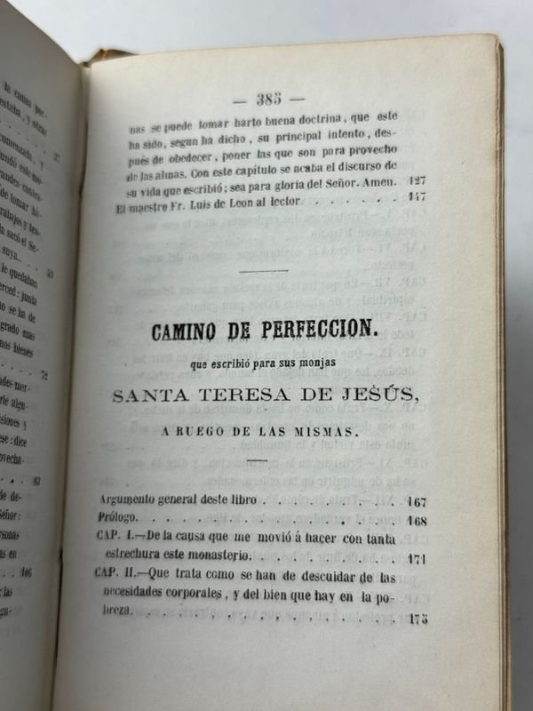 Libros antiguos de Santa Teresa de Jesús en 3 tomos - Barcelona 1872 - imagen 6