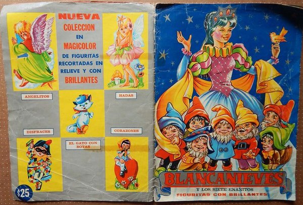 Álbum de Figuritas Blancanieves y los Siete Enanitos Crack (1965) - Casi Completo