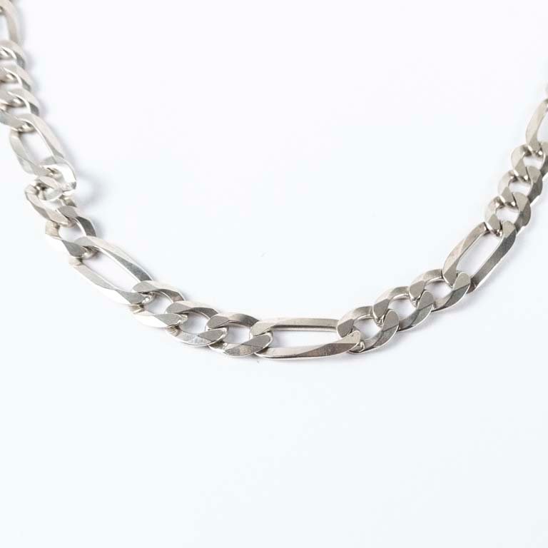 Cadena de plata larga con enlaces - imagen 2