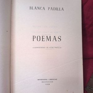 Poemas de Blanca Padilla, Edición 1958, Impresora Libertad - imagen 2