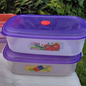 Lote de 12 Tuppers Plásticos con Tapa - imagen 2
