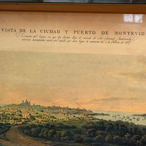 3 Láminas Coloniales Antiguas de Uruguay Enmarcadas - imagen 10