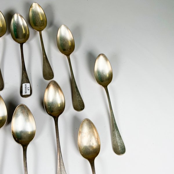 Doce cucharas de sopa CHRISTOFLE en plata - imagen 4