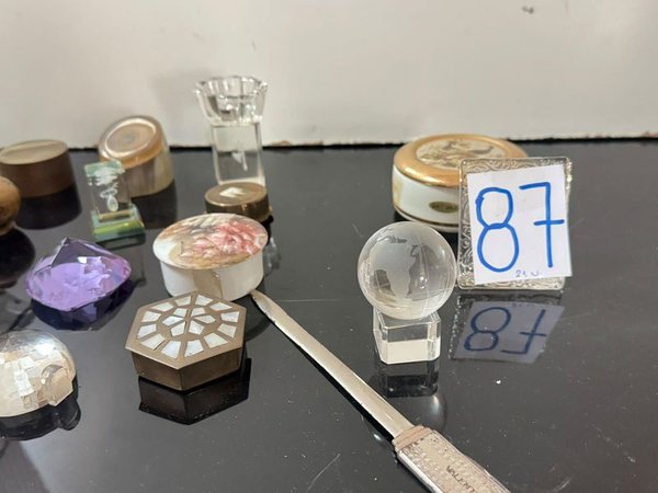 Lote de 21 Adornos Varios: Cajas, Joyeros y Objetos Decorativos - imagen 1
