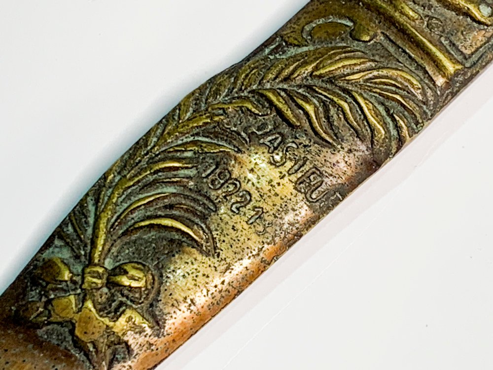 Abrecartas en bronce con busto de Pasteur - imagen 3