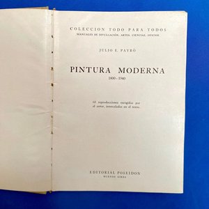 Libro "Pintura Moderna (1800-1940)" por Julio E. Payró, Edición 1942 - imagen 3