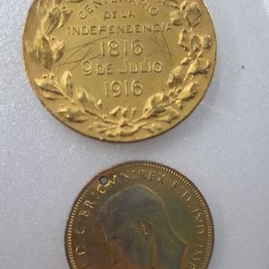 Antiguo prendedor de plata conmemorativo - imagen 2