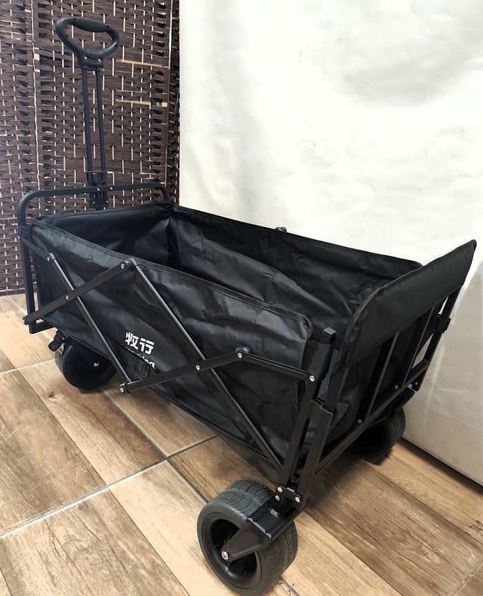 Carro Multifunción Plegable con Ruedas Reforzadas y Trasera Revatible - imagen 2