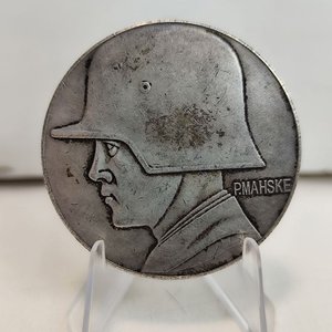 Medalla Conmemorativa 2ª Guerra Mundial - Décimo Ejército Alemán con Soporte - imagen 2