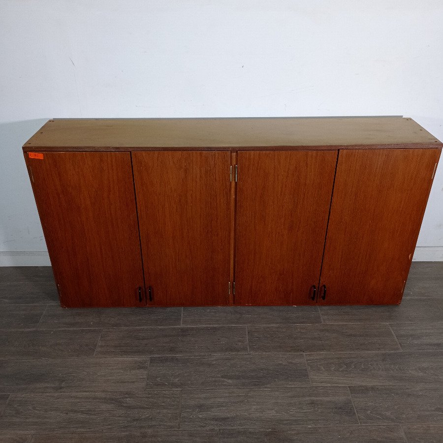 Mueble Aéreo de Madera con 4 Puertas y 2 Estantes