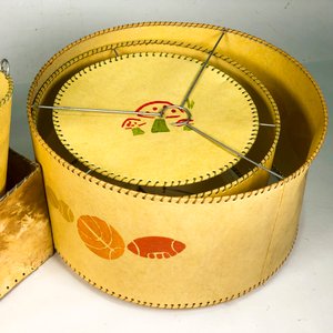 Lote de Pantallas para Lámparas Vintage con Diseños Infantiles - imagen 3