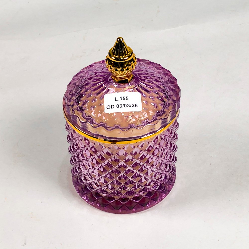 Lote siguiente: Vela aromática de doble mecha con frasco hialino