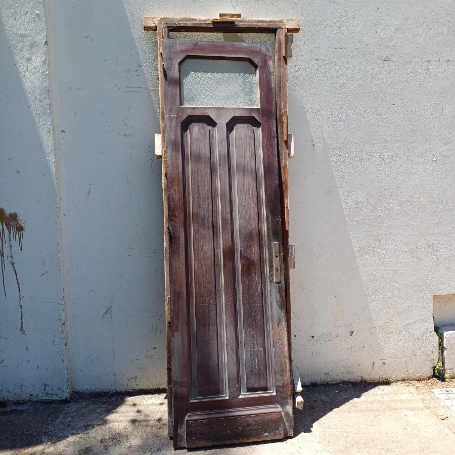 Puerta de tablero en cedro, estilo antiguo - imagen 5