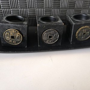 Set Decoración Zen Budas y Portavelas con Piedras - imagen 3