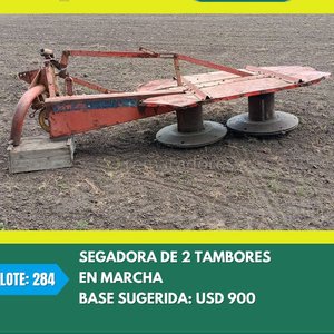 Lote siguiente: Segadora de 2 Tambores con Base Sugerida
