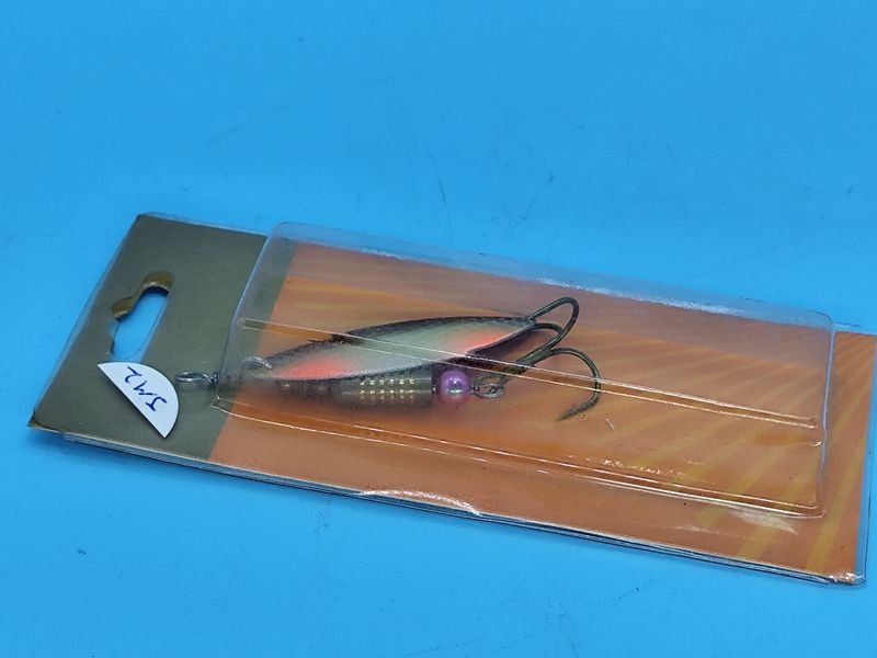 Señuelo Cucharilla Metálico Ondulante 8g con Acabado Escamado y Anzuelo Triple