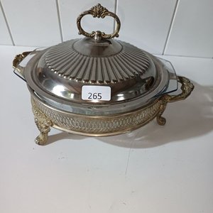 Fuente Marinex con Soporte y Tapa Bañada en Plata - imagen 2