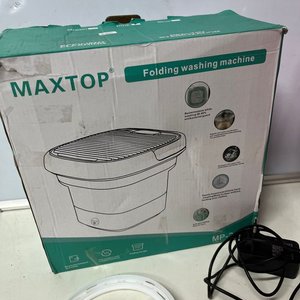 Mini Lavadora Plegable MaxTop Rosa y Blanca - Nueva en Caja - imagen 3