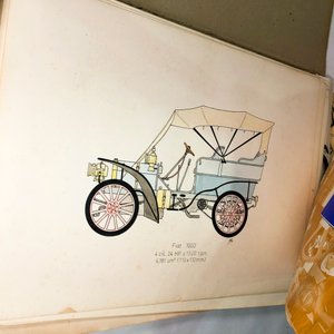 Lote de Pinturas de Autos Antiguos y Publicaciones Varias - imagen 3