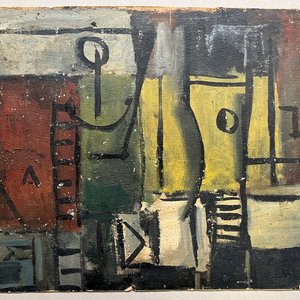 Lote siguiente: Oleo sobre cartón "Composición" de Jonio Montiel - 33 x 52 cm