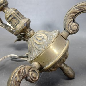 Lote de 2 Arañas Francesas de Bronce con Cadena y Florón - imagen 4