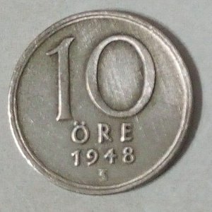 Lote anterior: Moneda de 10 Öre de Suecia, Año 1948