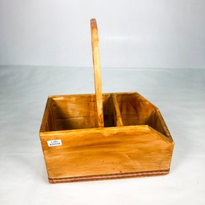 Organizador de Madera con Asa y Divisiones - imagen 2