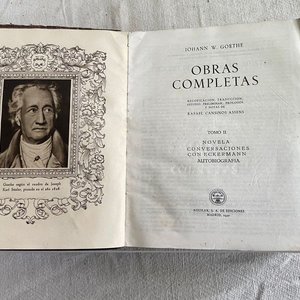 Obras Completas de Johann Wolfgang Goethe, Tomo II, Edición Aguilar 1950 - imagen 4