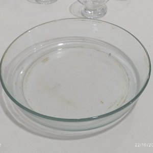 Jarra, Fuente Circular y 4 Compoteras de Vidrio Transparente - imagen 3