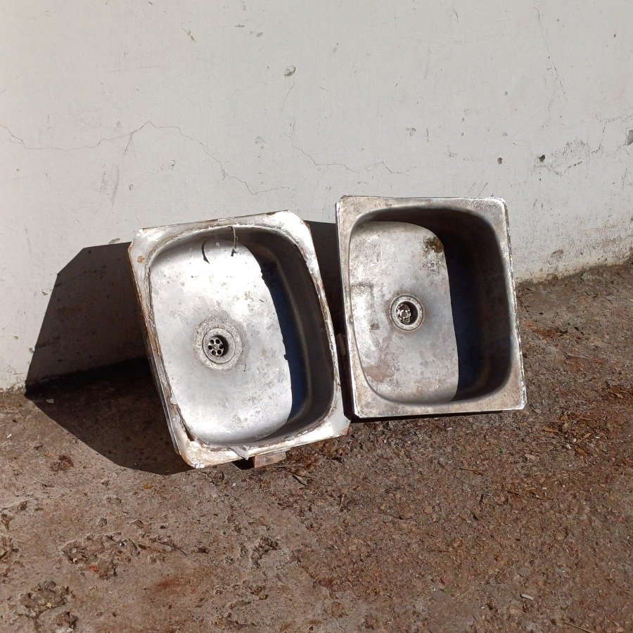 Dos pilas de cocina en acero inoxidable para venta - imagen 4
