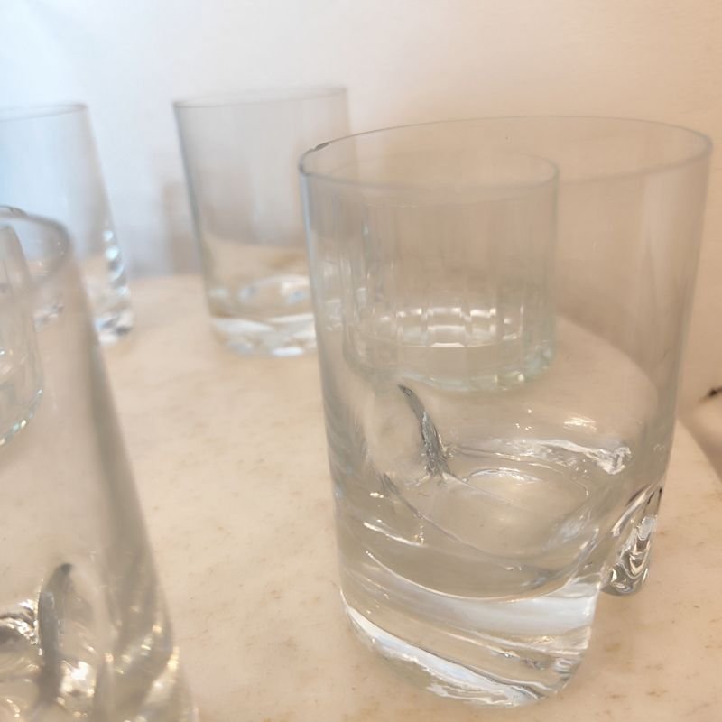 Colección de vasos de whisky en cristal claro - imagen 3