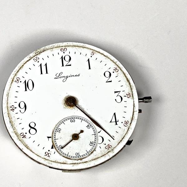 Máquina de Reloj de Bolsillo Longines con Esfera Esmaltada
