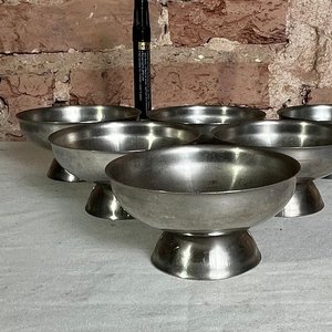 Set de 6 Flaneras de Acero Inoxidable con Pie - imagen 2