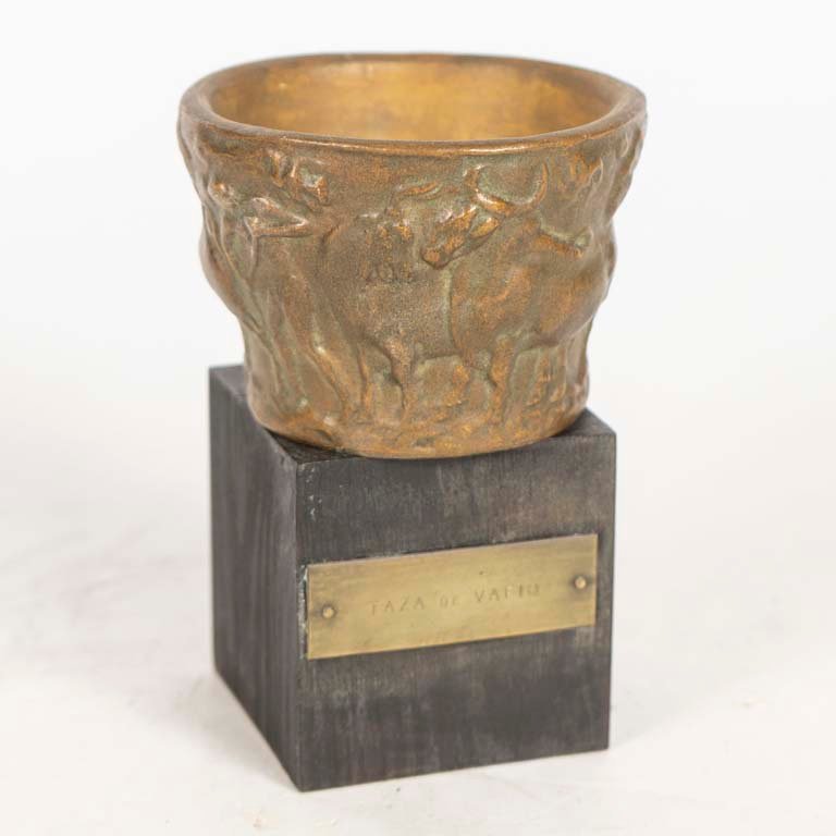 Réplica Escultura Griega Taza de Vaso Siglo V a.C. Antigua Esparta