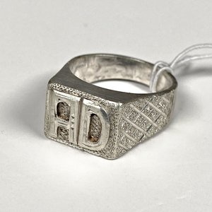 Anillo de Plata con Iniciales AD - imagen 2