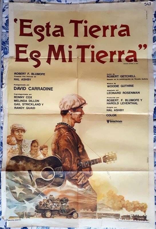 Poster Original "Esta Tierra Es Mi Tierra" (Bound for Glory) - David Carradine - 1976