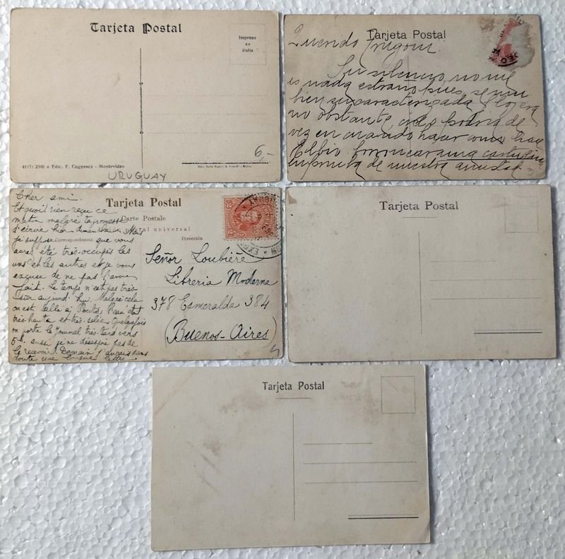 Lotes de postales antiguas de Playa Ramirez, Montevideo - imagen 2