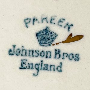 Cuatro Platos de Loza Inglesa Johnson Bros Decoración Floral - imagen 5